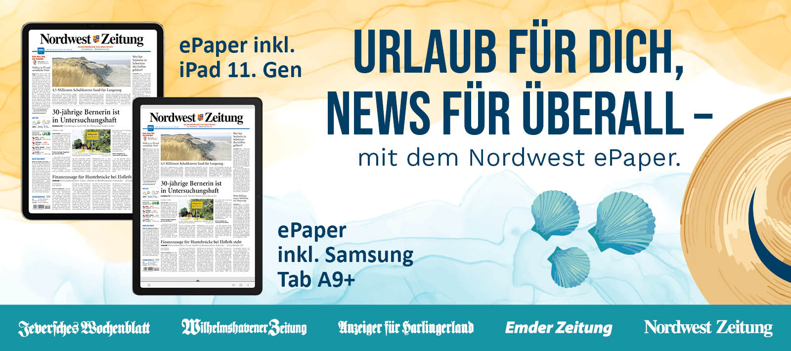 Sommer-Deal: ePaper inklusive Samsung oder iPad!