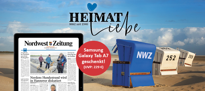 NWZ-ePaper Ostfriesland inkl. Samsung Galaxy Tab A7